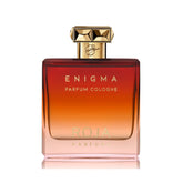 Frasco de Roja Enigma Pour Homme Eau de Parfum 100 ml, diseño elegante y masculino.